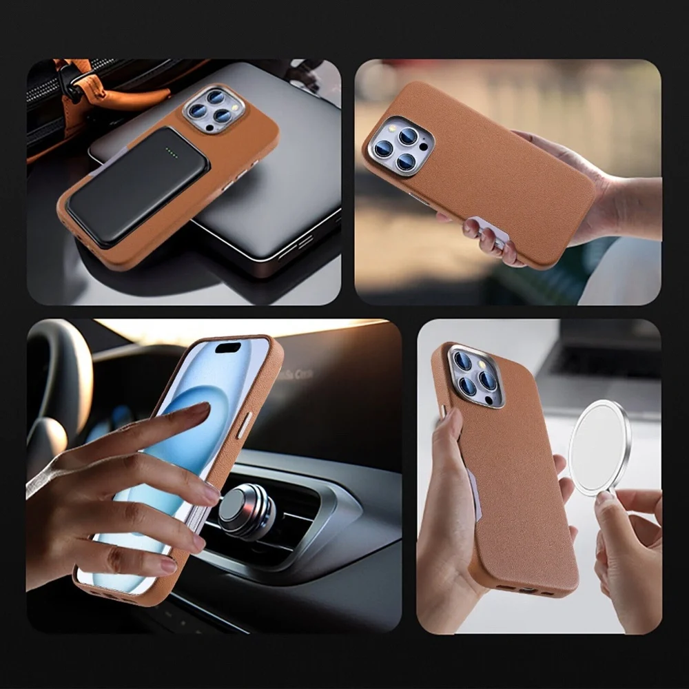 iPhone 16 Pro Max Leather Case